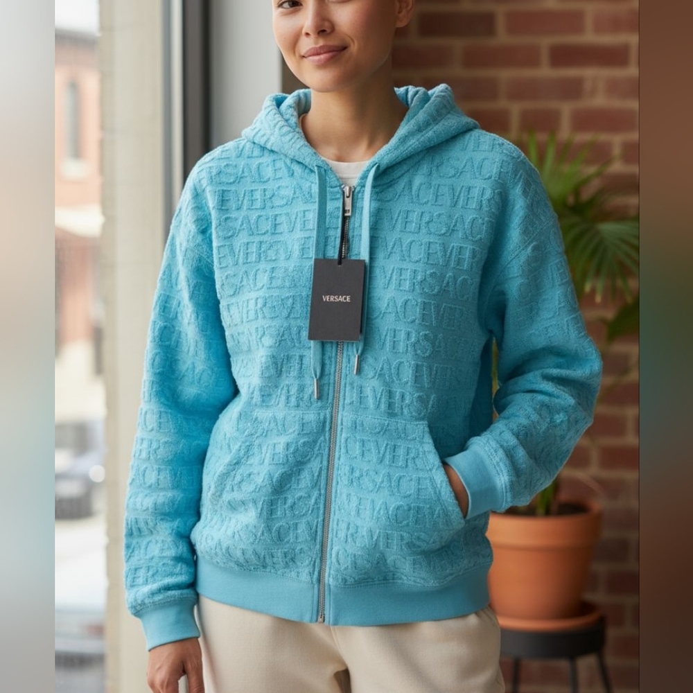 Versace Blue Jacket Monogram - image 2